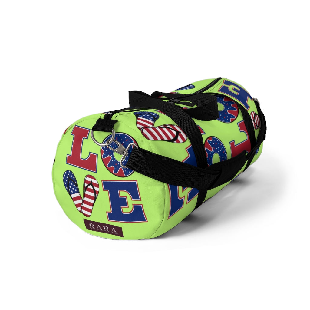 American Love Lime Duffel Bag