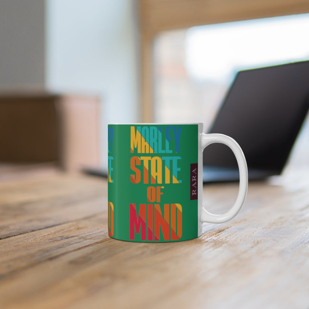 Marley Lawn Green Multi Print Ceramic Mug 11oz