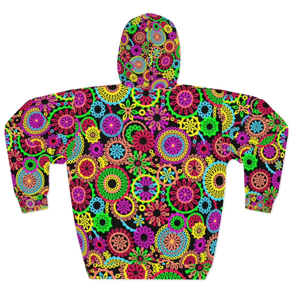 70'S Vibe Unisex Black Pullover Hoodie