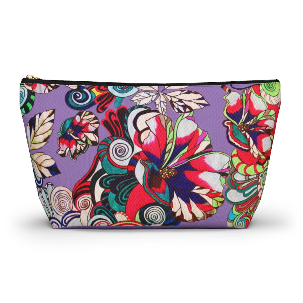 Floral Pop Lilac Accessory Pouch