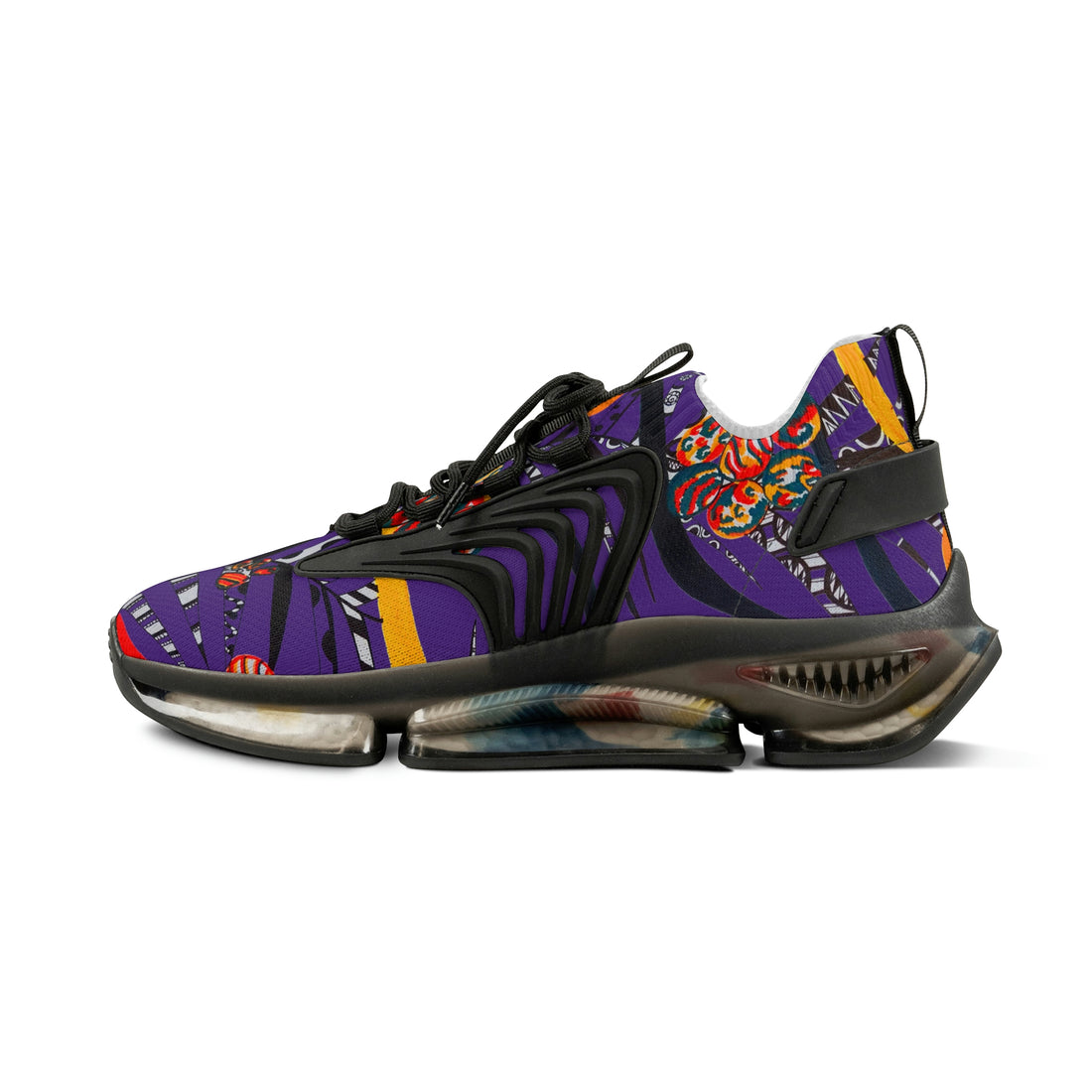 Purple Wildly Wicked OTT Men's Mesh Knit Sneakers