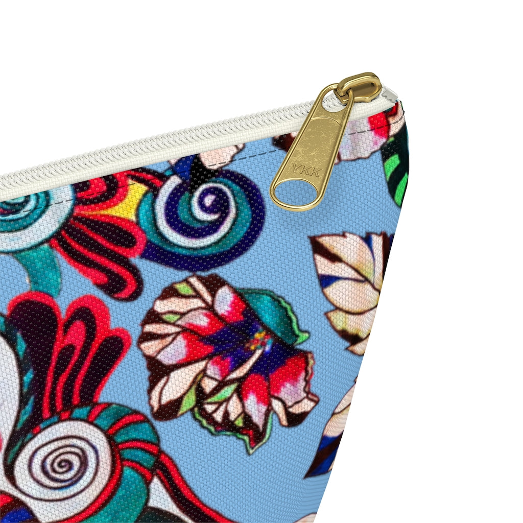 Floral Pop Sky Accessory Pouch