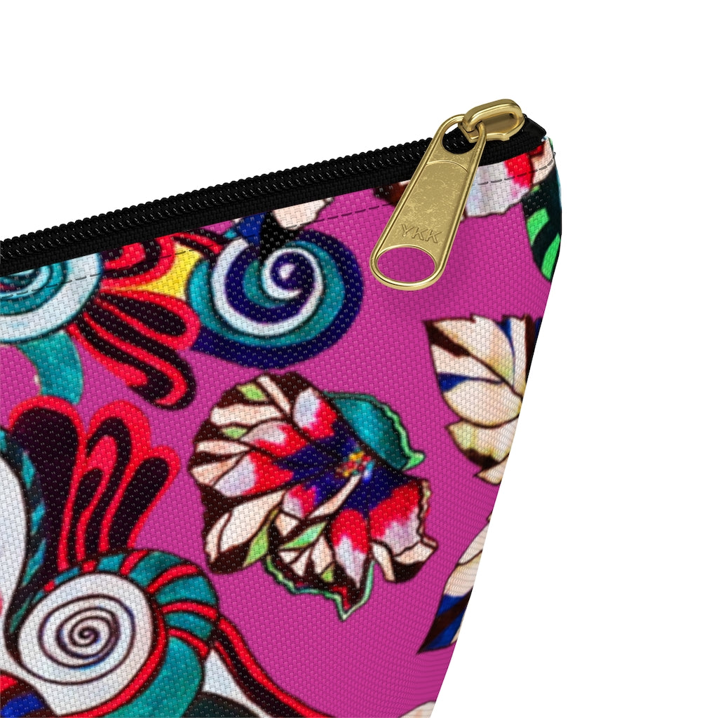 Floral Pop Magenta Accessory Pouch