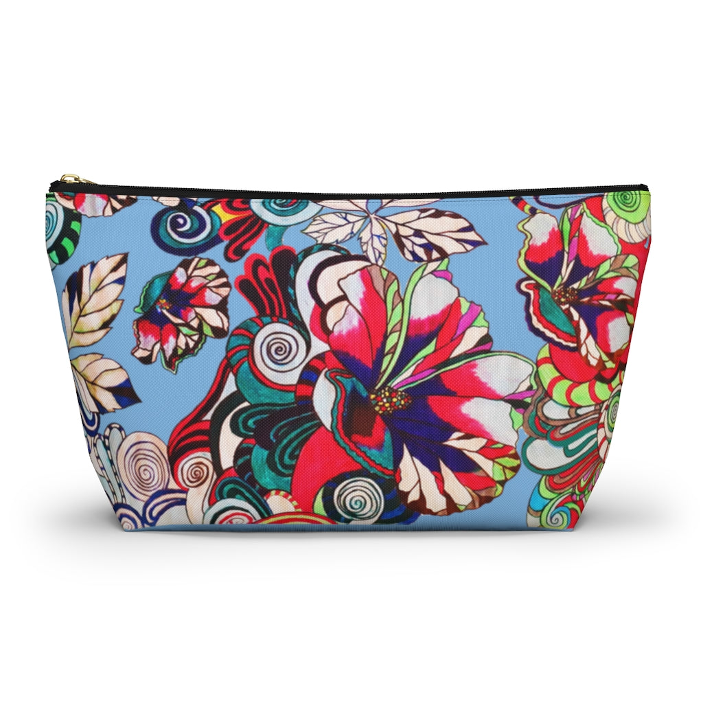 Floral Pop Sky Accessory Pouch