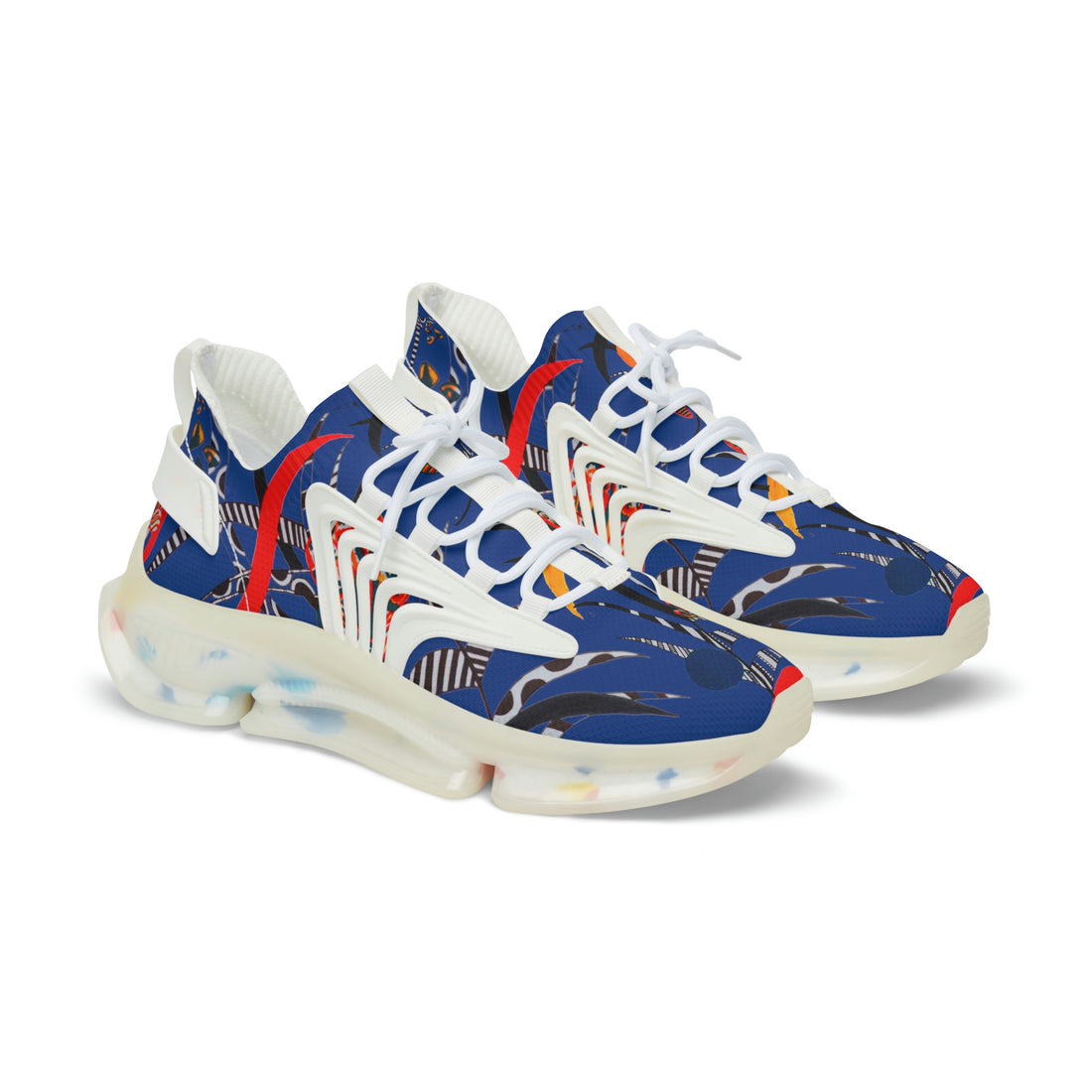 Royal Blue Wildly Wicked OTT Men's Mesh Knit Sneakers