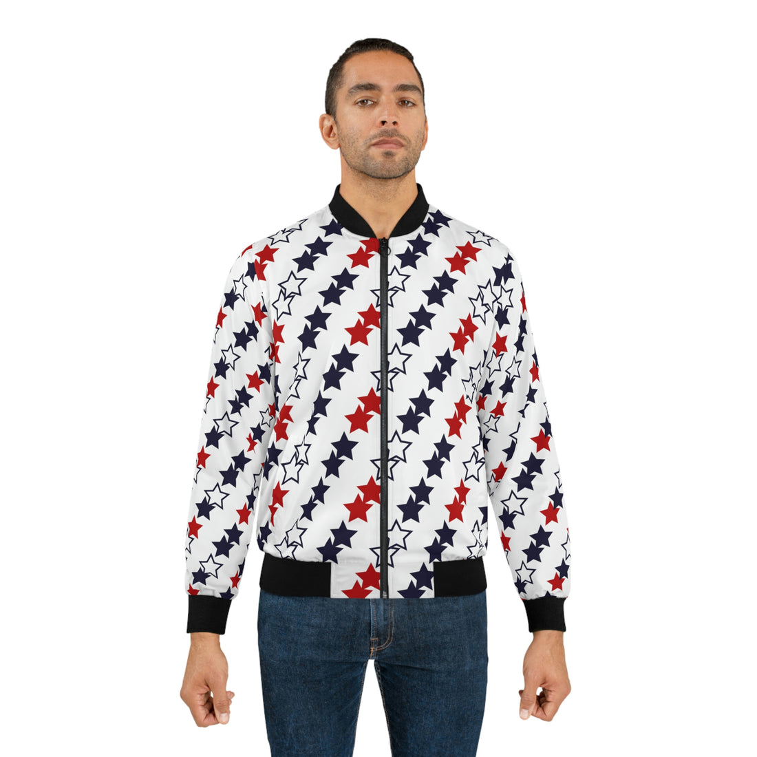 White Men's Starboy Bomber Jacket