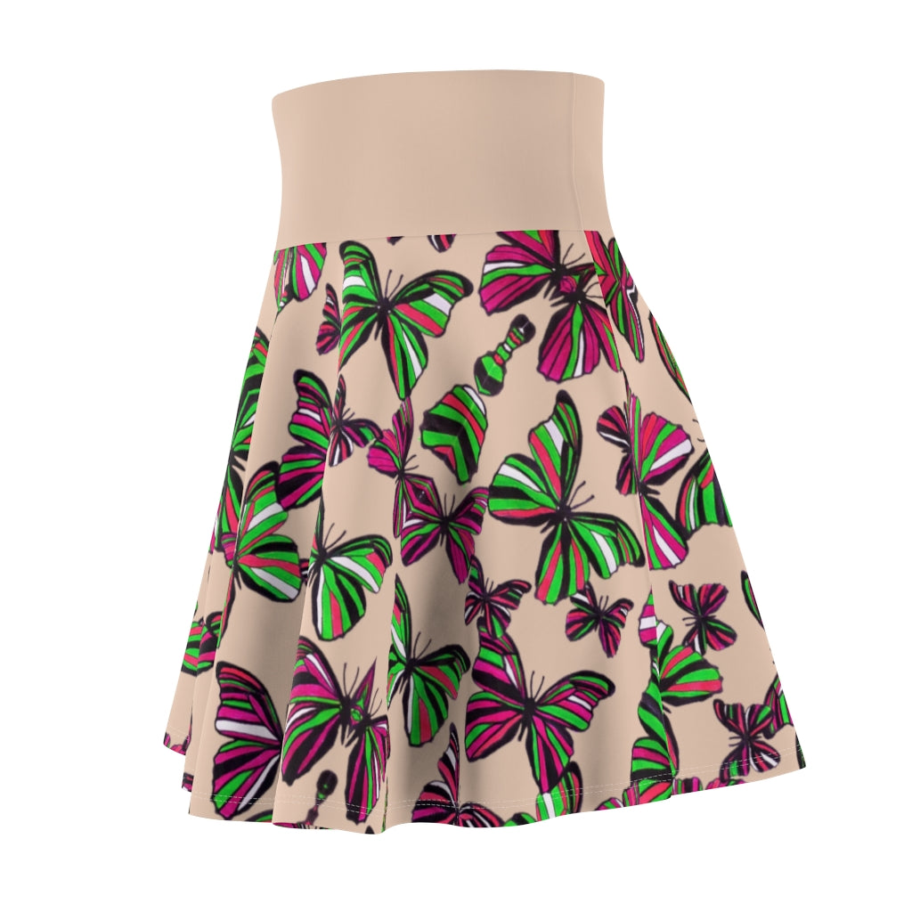 Butterflies Iced Coffee Skater Skirt