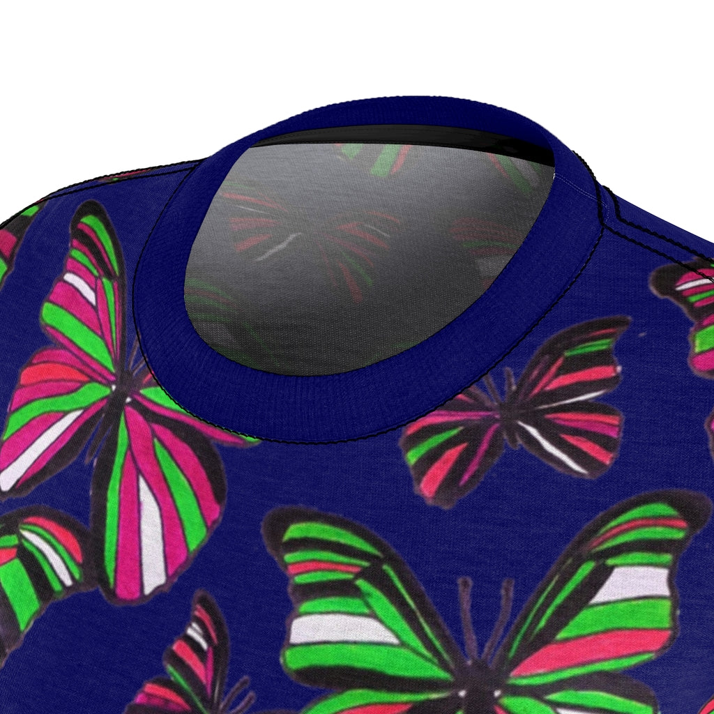 Butterflies AOP Navy T-shirt