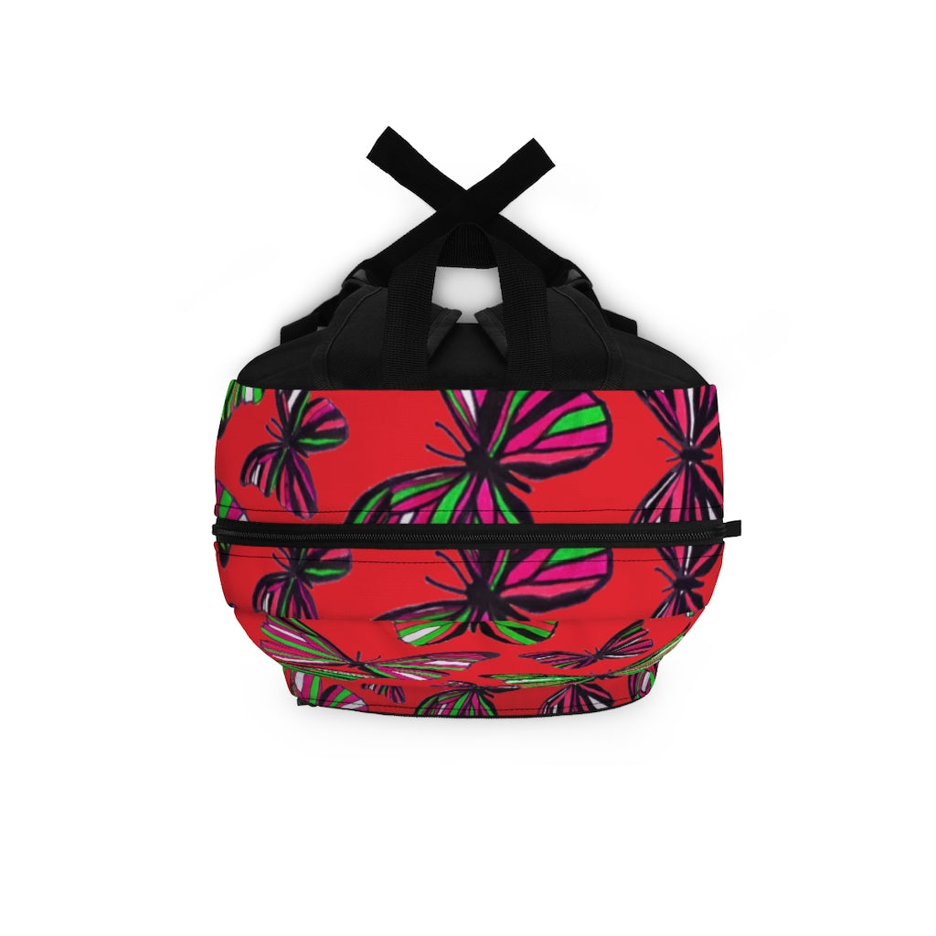Butterflies Red Backpack