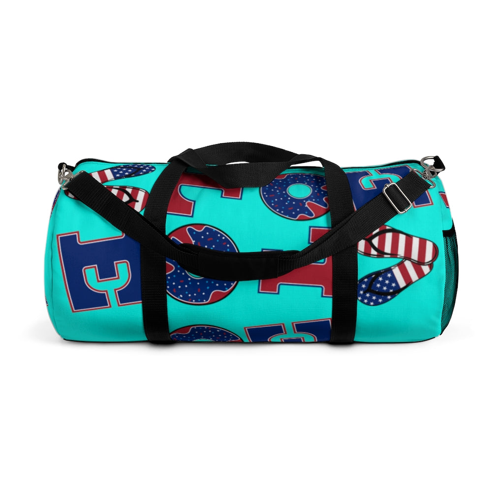 American Love Cyan Duffel Bag