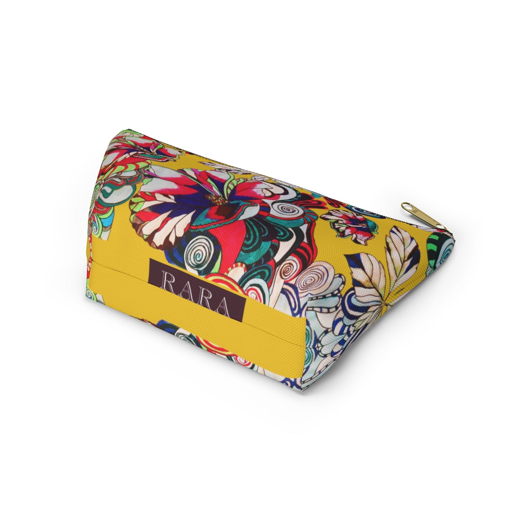 Floral Pop Yellow Accessory Pouch