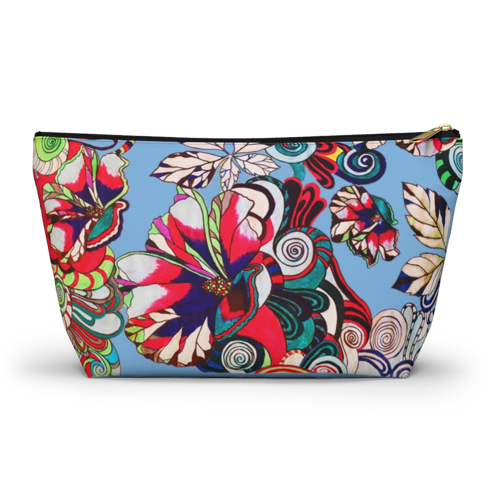 Floral Pop Sky Accessory Pouch