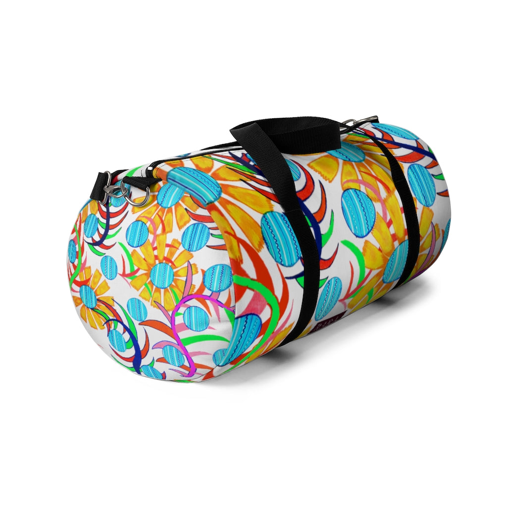 Sunflower Jet White Duffel Bag
