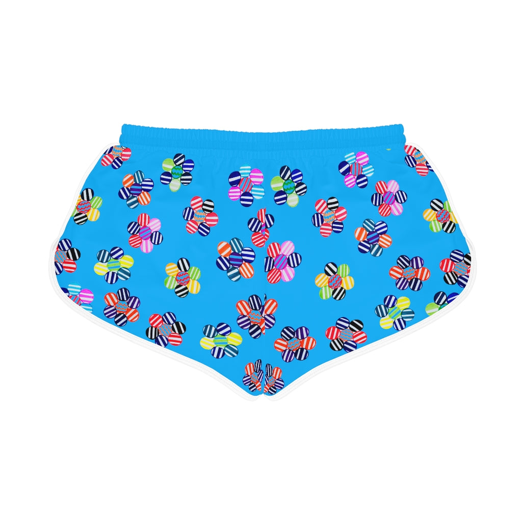 Aqua Candy Florals Relaxed Shorts