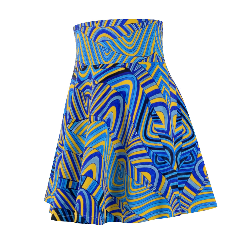 Yellow Sonic Skater Skirt