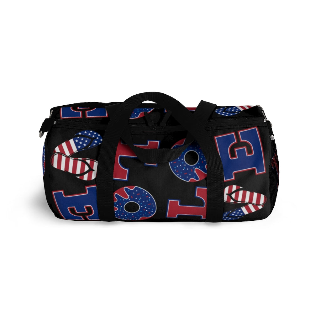 American Love Black Duffel Bag