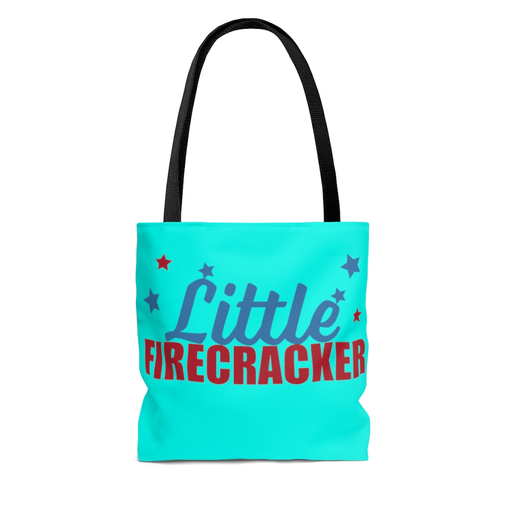 AOP Fire Cracker Cyan Tote Bag
