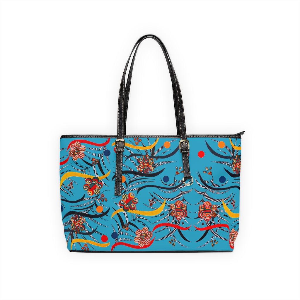 Aqua Wilderness PU Leather Shoulder Bag