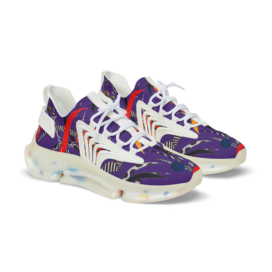 Purple Wildly Wicked OTT Men's Mesh Knit Sneakers