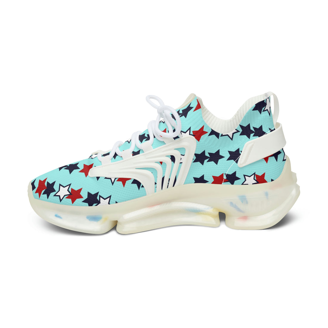 Icy Blue Stargirl OTT Women's Mesh Knit Sneakers