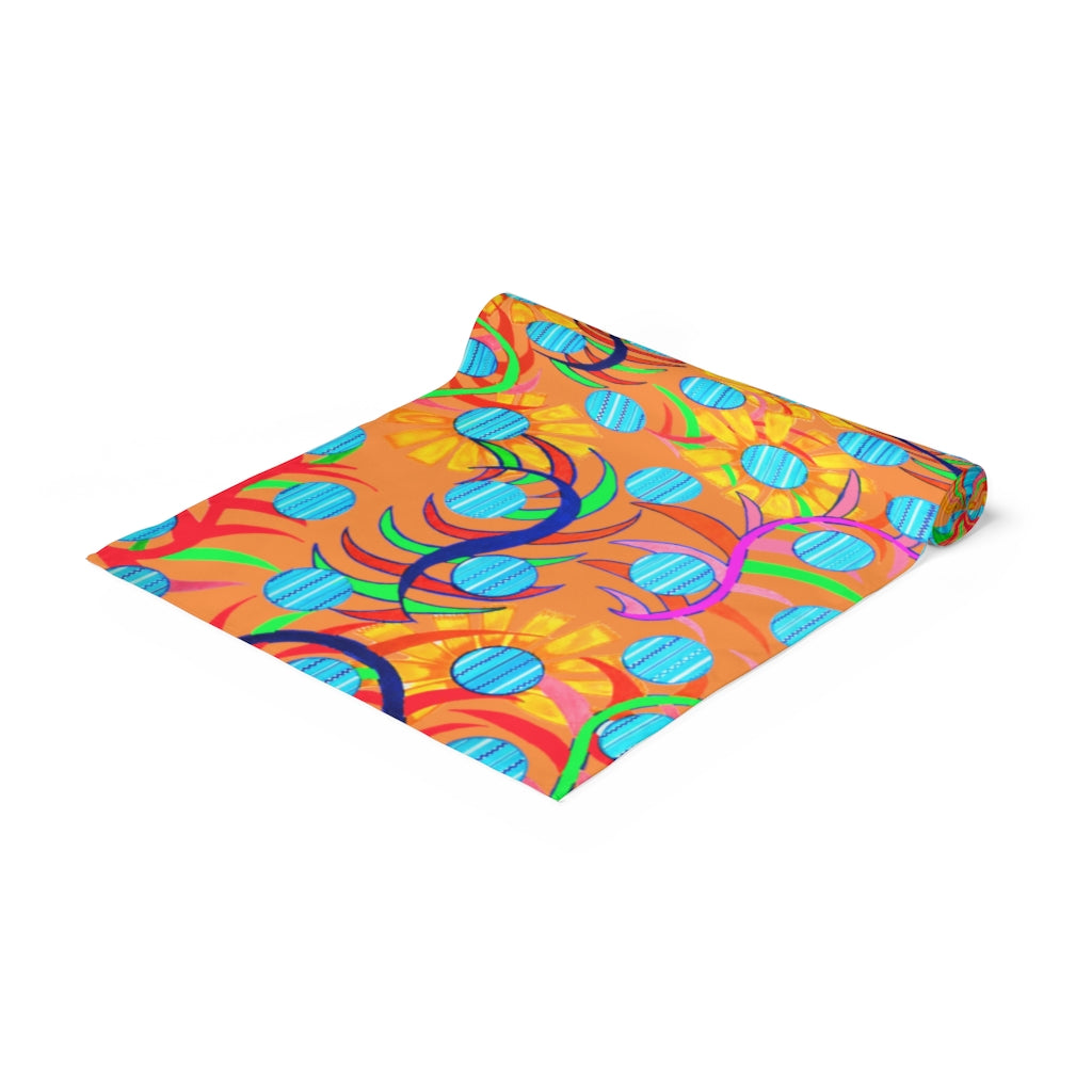 Sunflower Peach Table Runner