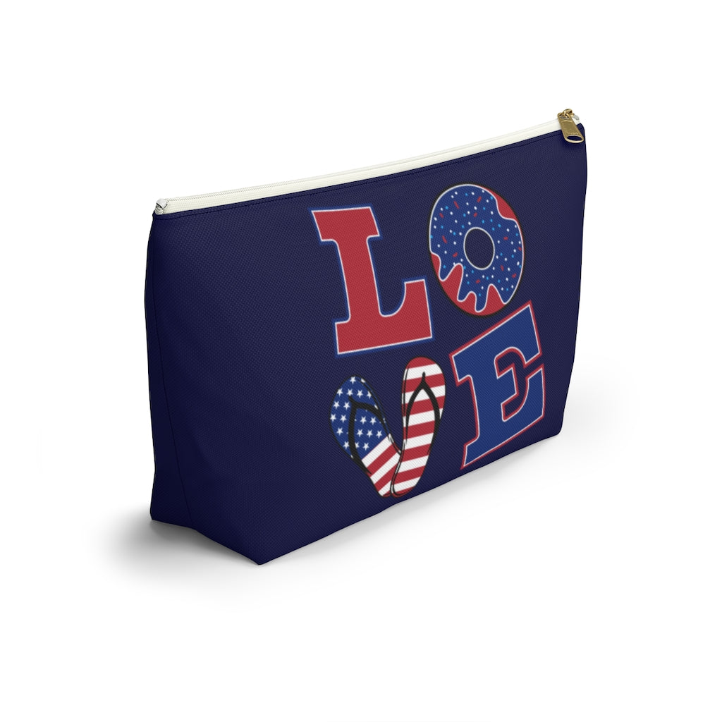Love Navy Accessory Pouch