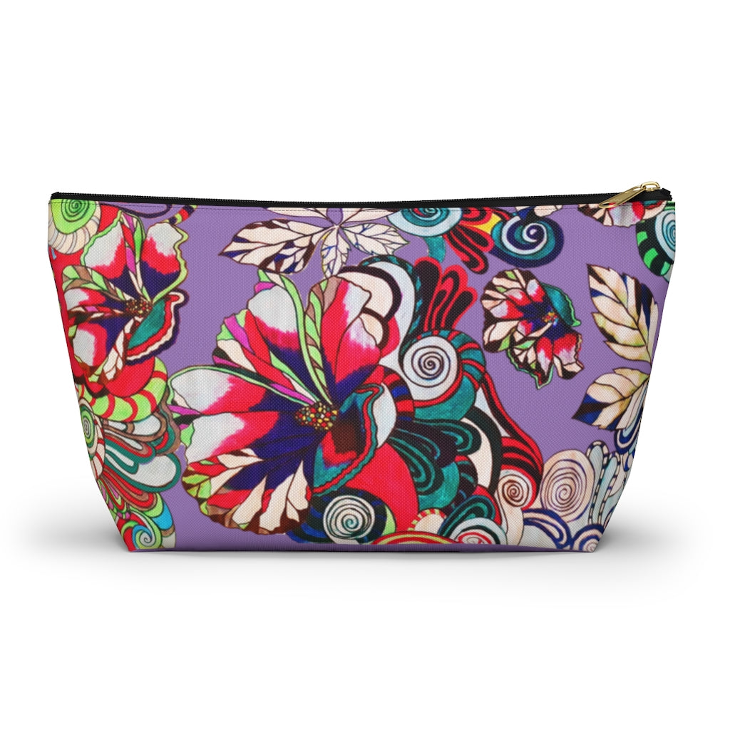 Floral Pop Lilac Accessory Pouch