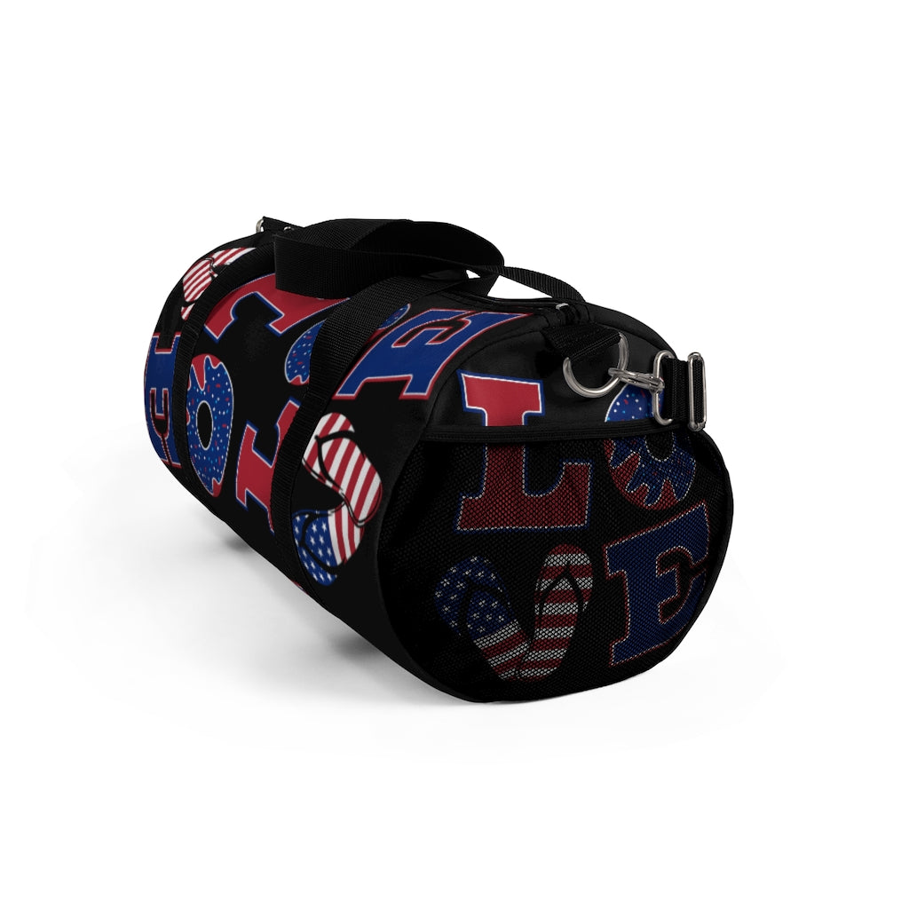American Love Black Duffel Bag