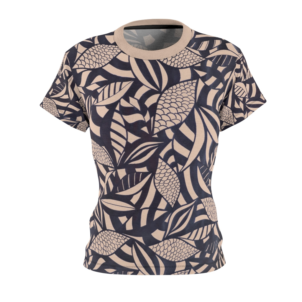 Tropical Minimalist AOP Nude T-shirt