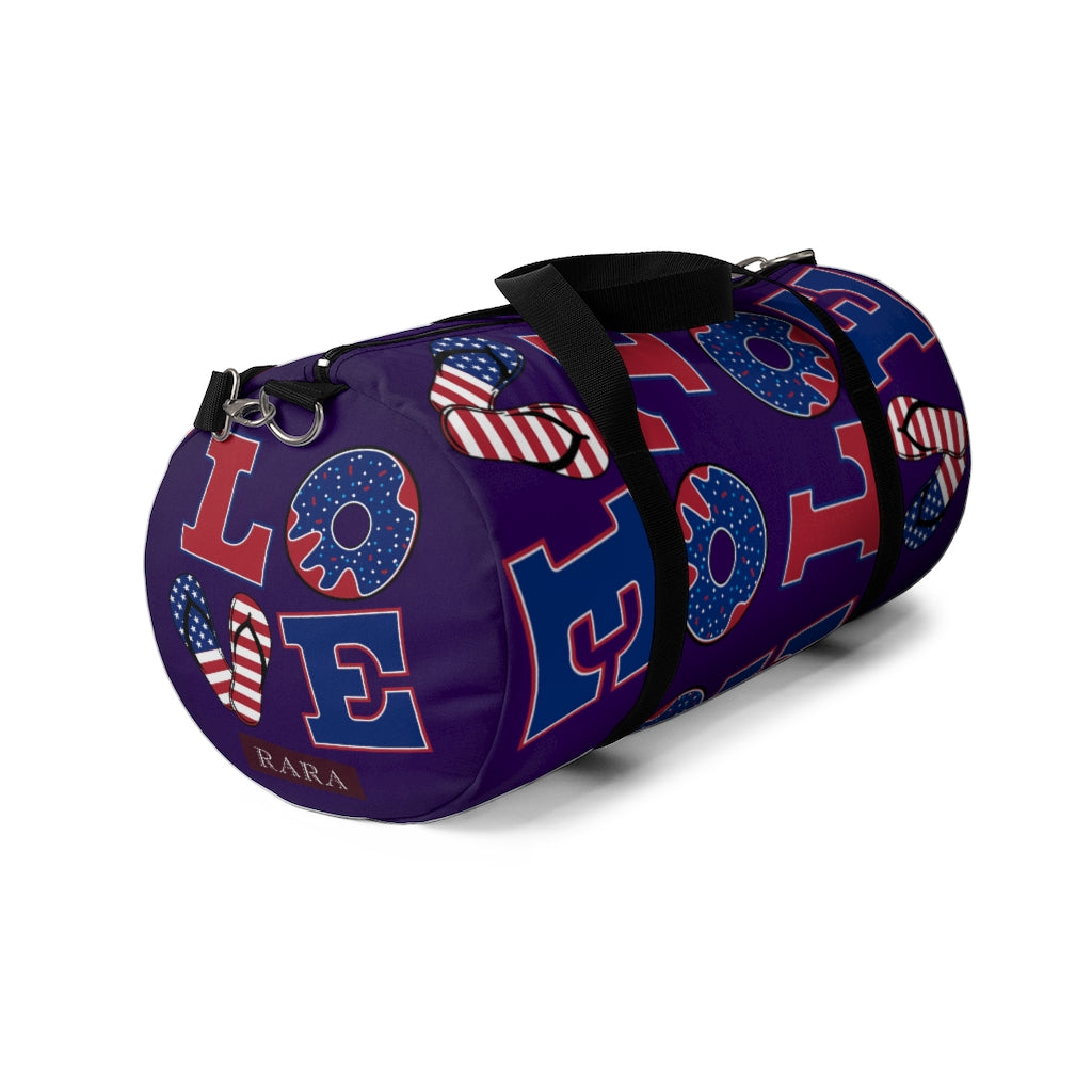 American Love Violet Duffel Bag