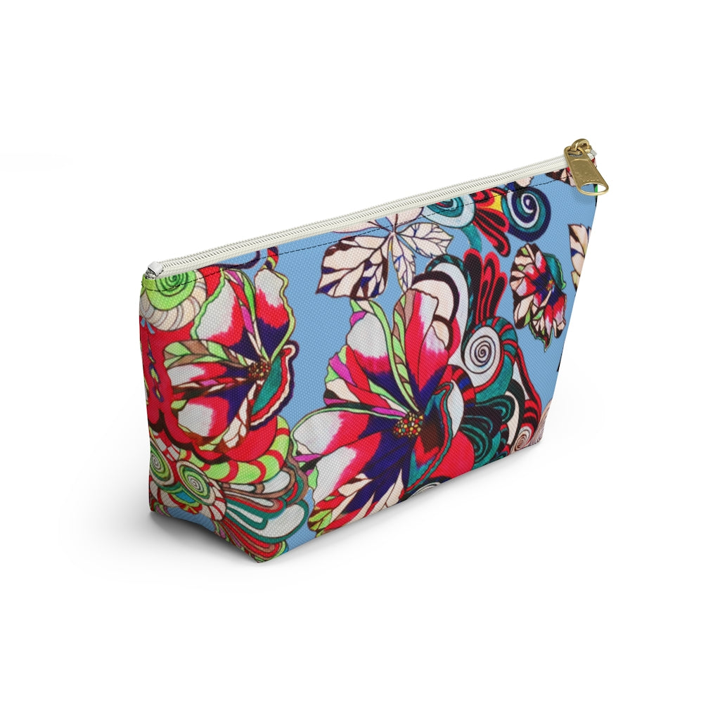 Floral Pop Sky Accessory Pouch