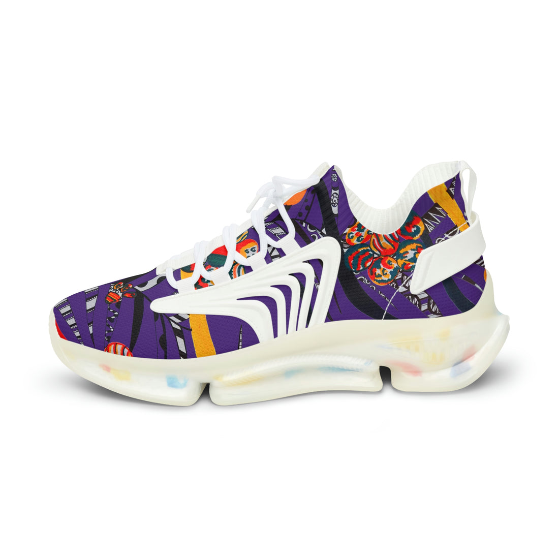 Purple Wildly Wicked OTT Men's Mesh Knit Sneakers