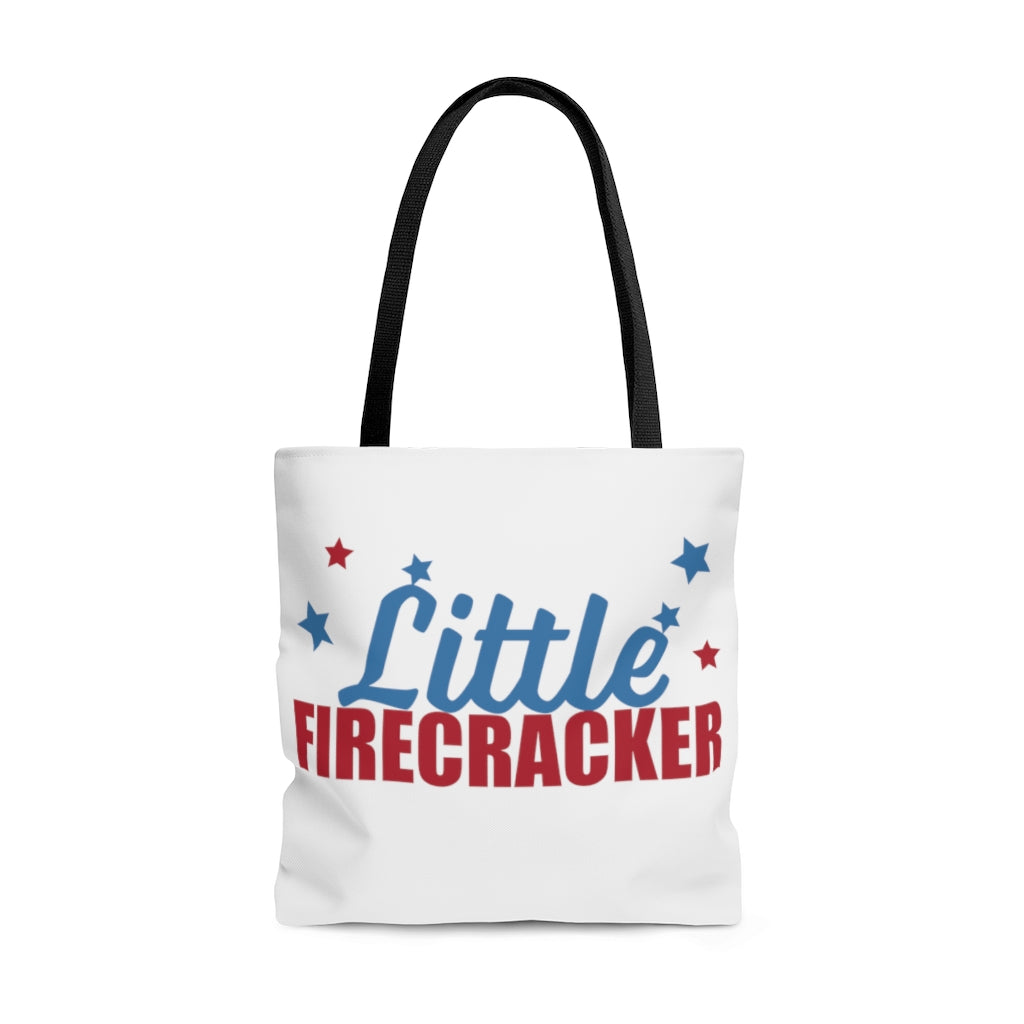 AOP Fire Cracker White Tote Bag