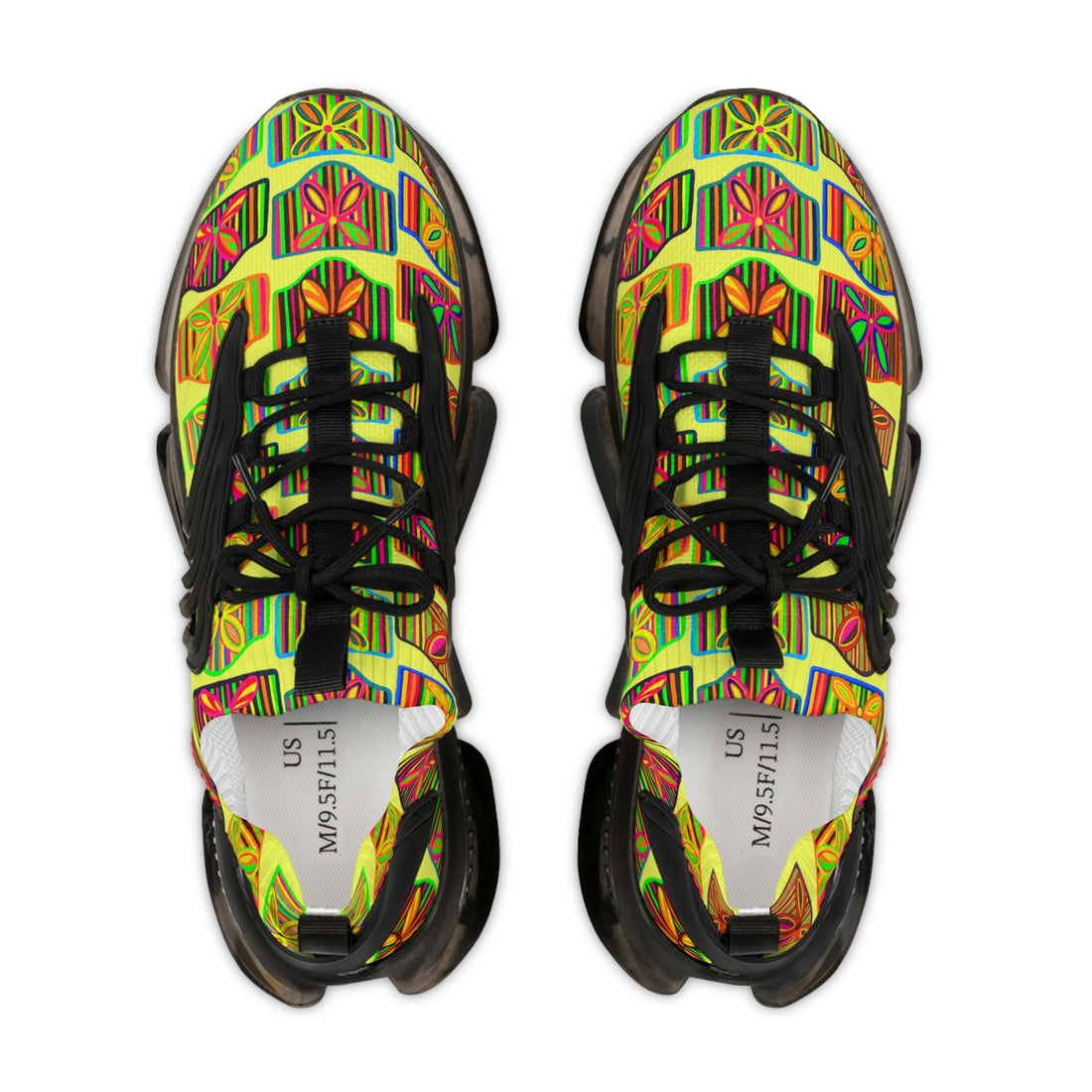 Canary Deco Print OTT Men's Mesh Knit Sneakers