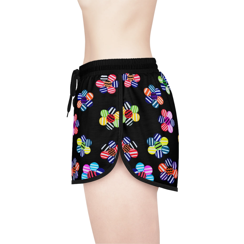 Black Candy Florals Relaxed Shorts
