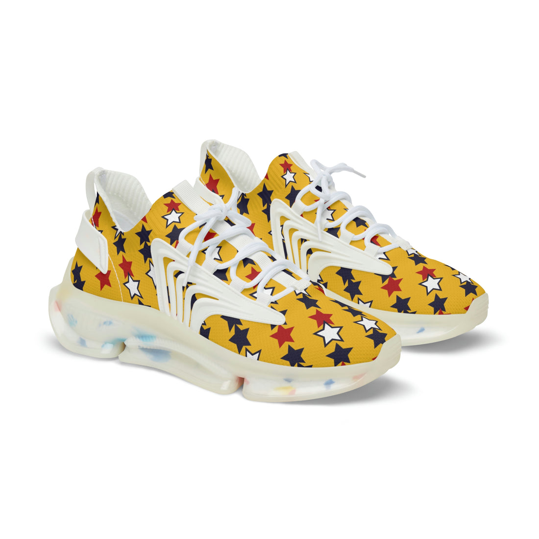 Yellow Starboy OTT Men's Mesh Knit Sneakers