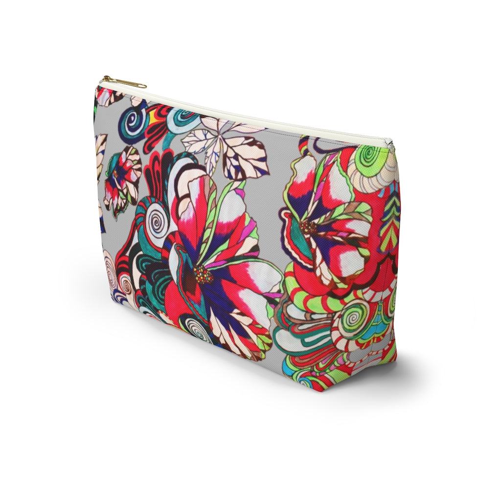 Floral Pop Slate Accessory Pouch