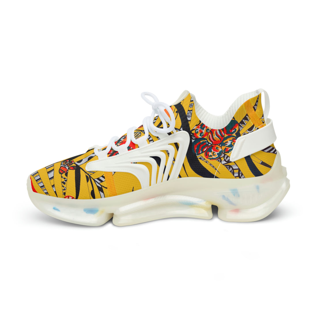 Yellow Wildly Wicked OTT Men's Mesh Knit Sneakers