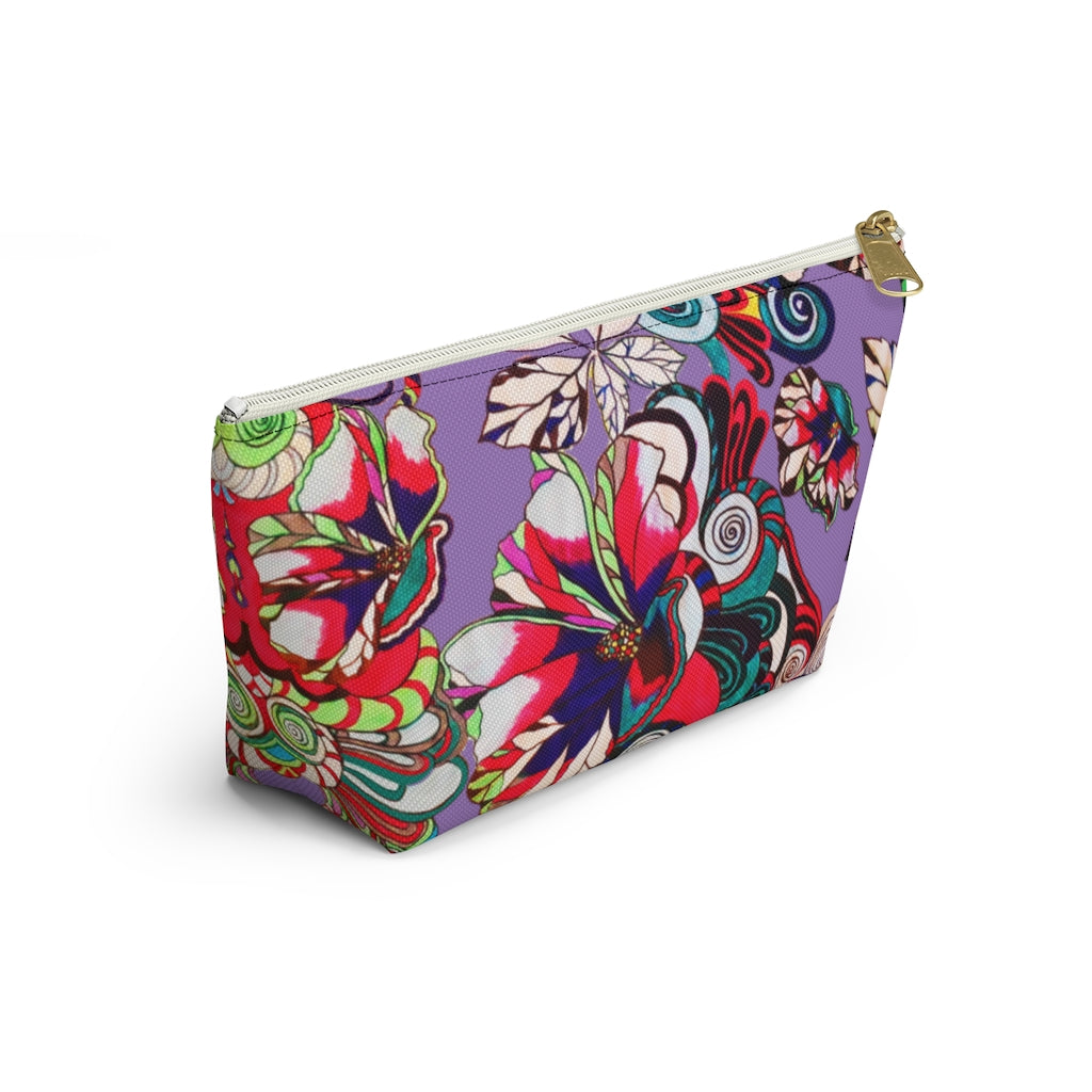Floral Pop Lilac Accessory Pouch