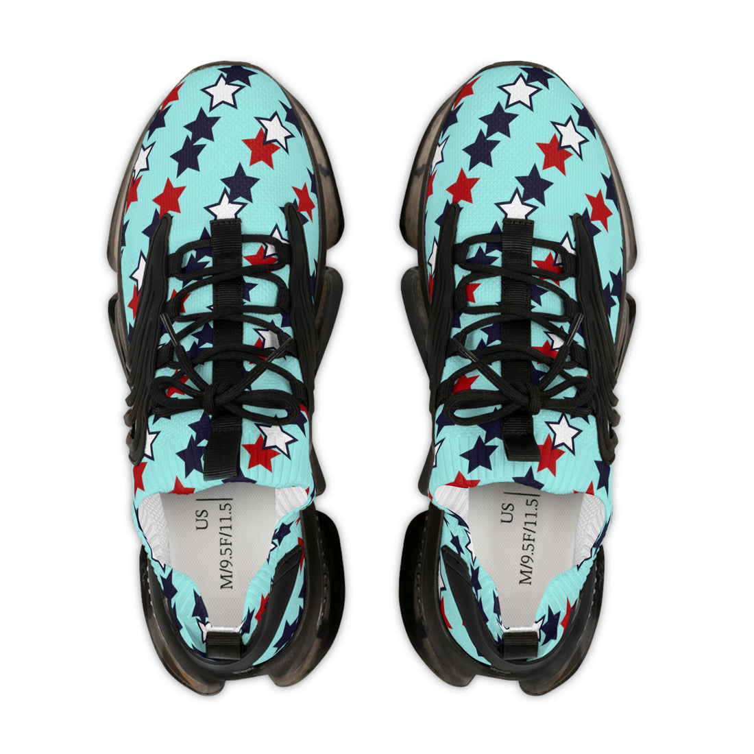 Icy Blue Starboy OTT Men's Mesh Knit Sneakers