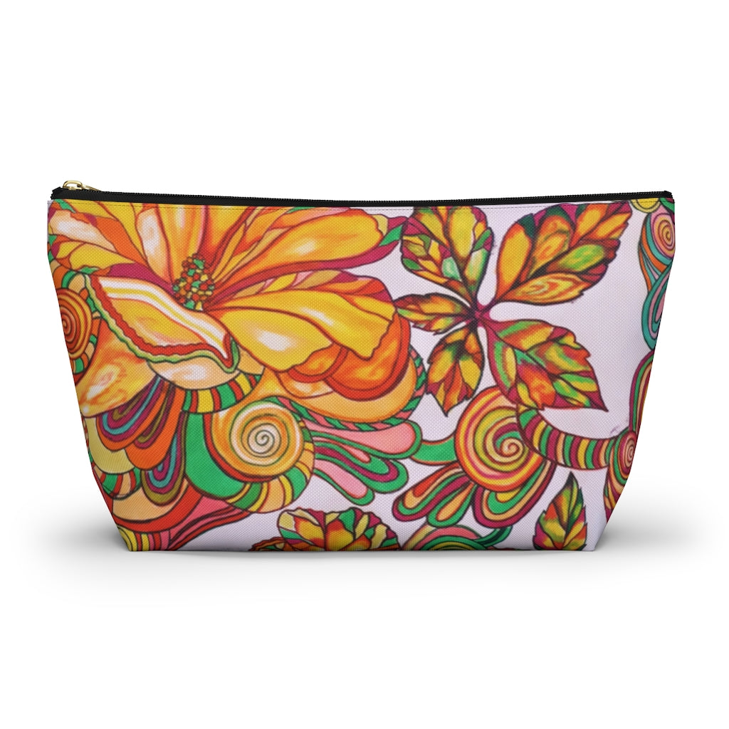 Artsy Floral Accessory Pouch