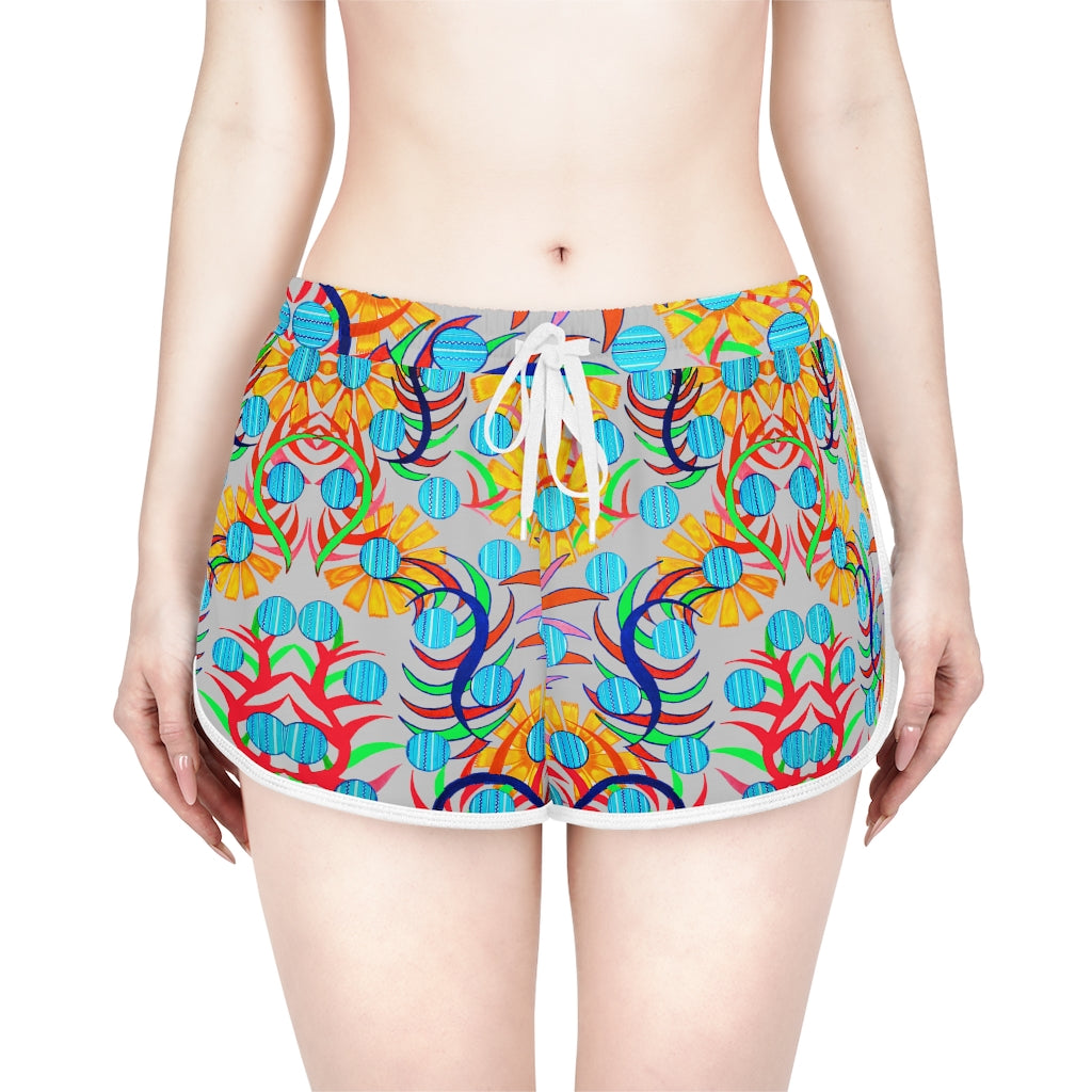 Slate Sunflower Relaxed Shorts