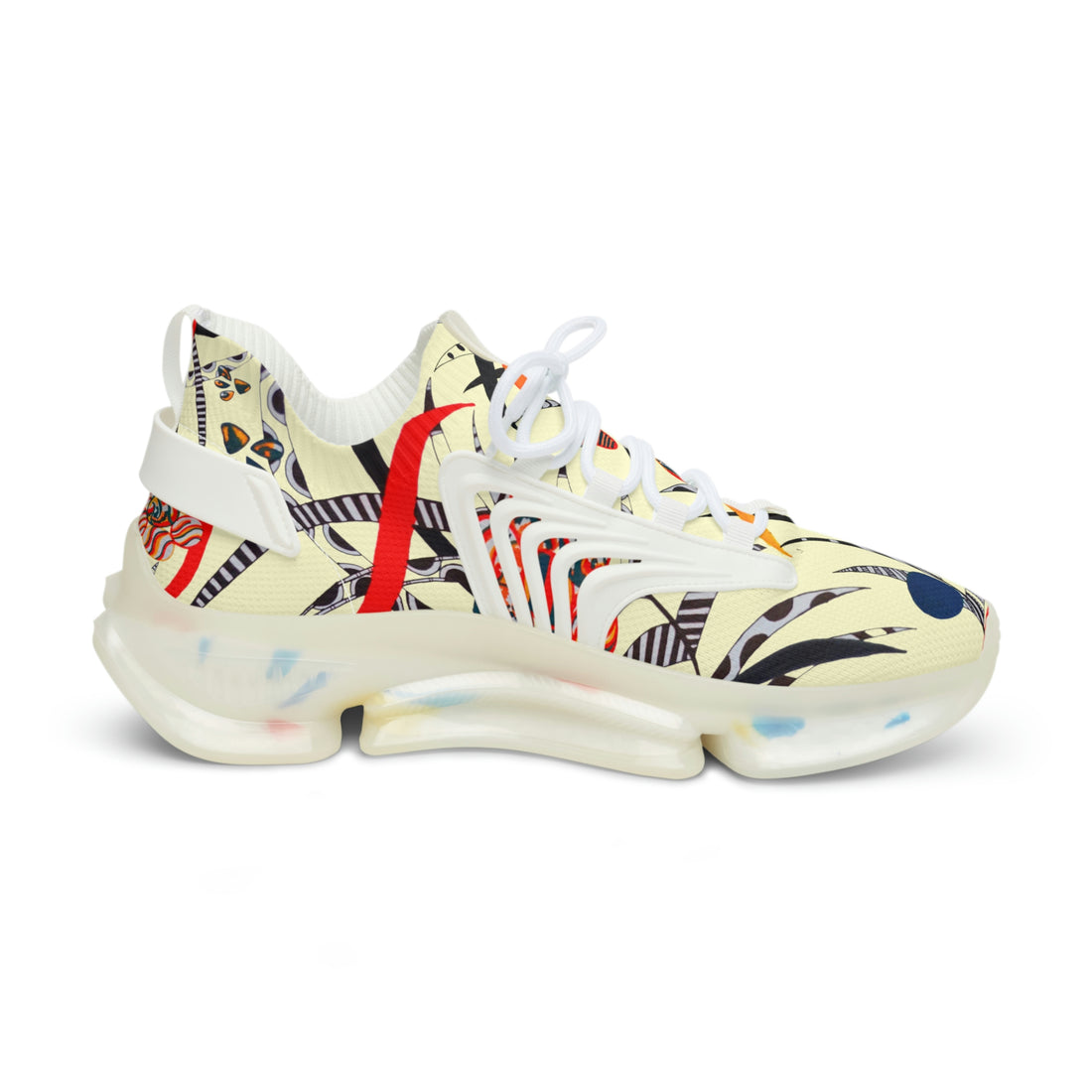 Cream Wildly Wicked OTT Men's Mesh Knit Sneakers