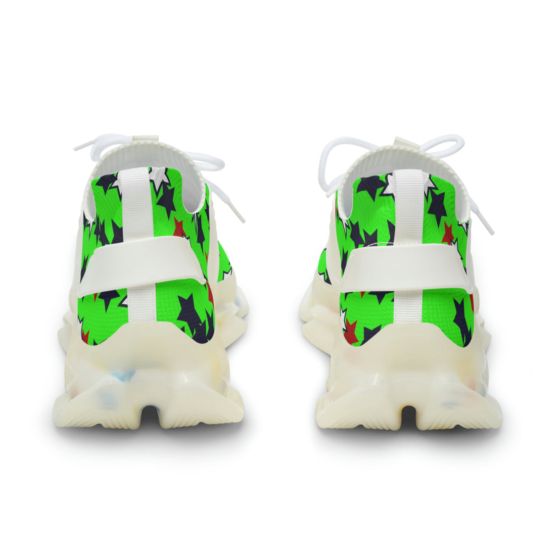 Neon Green Starboy OTT Men's Mesh Knit Sneakers