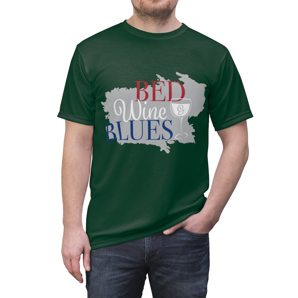 Menswear Green AOP Blues Tee