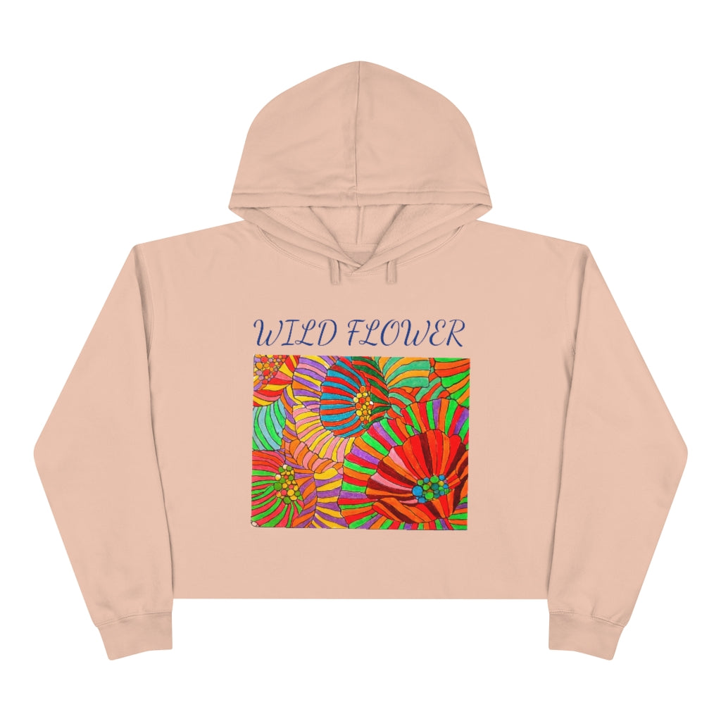 Women's Wild Flower Crop Hoodie