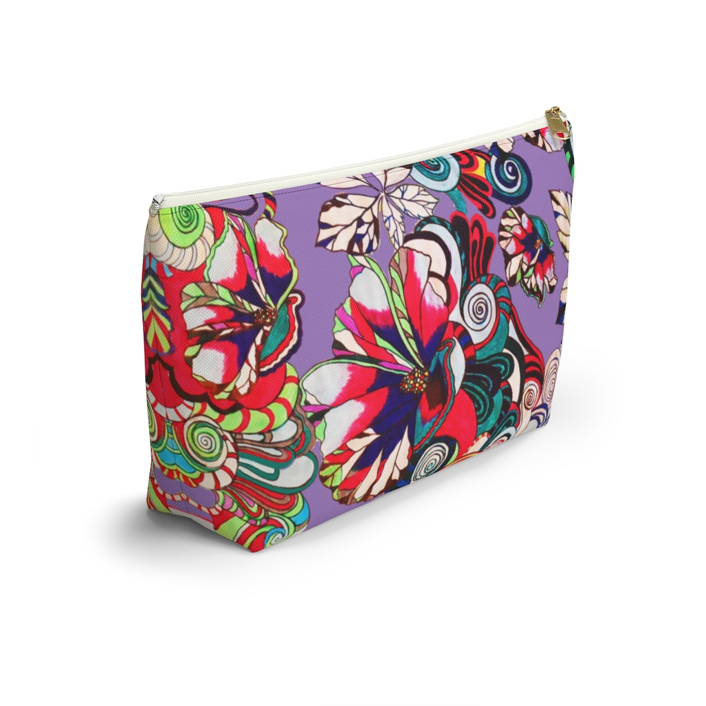Floral Pop Lilac Accessory Pouch