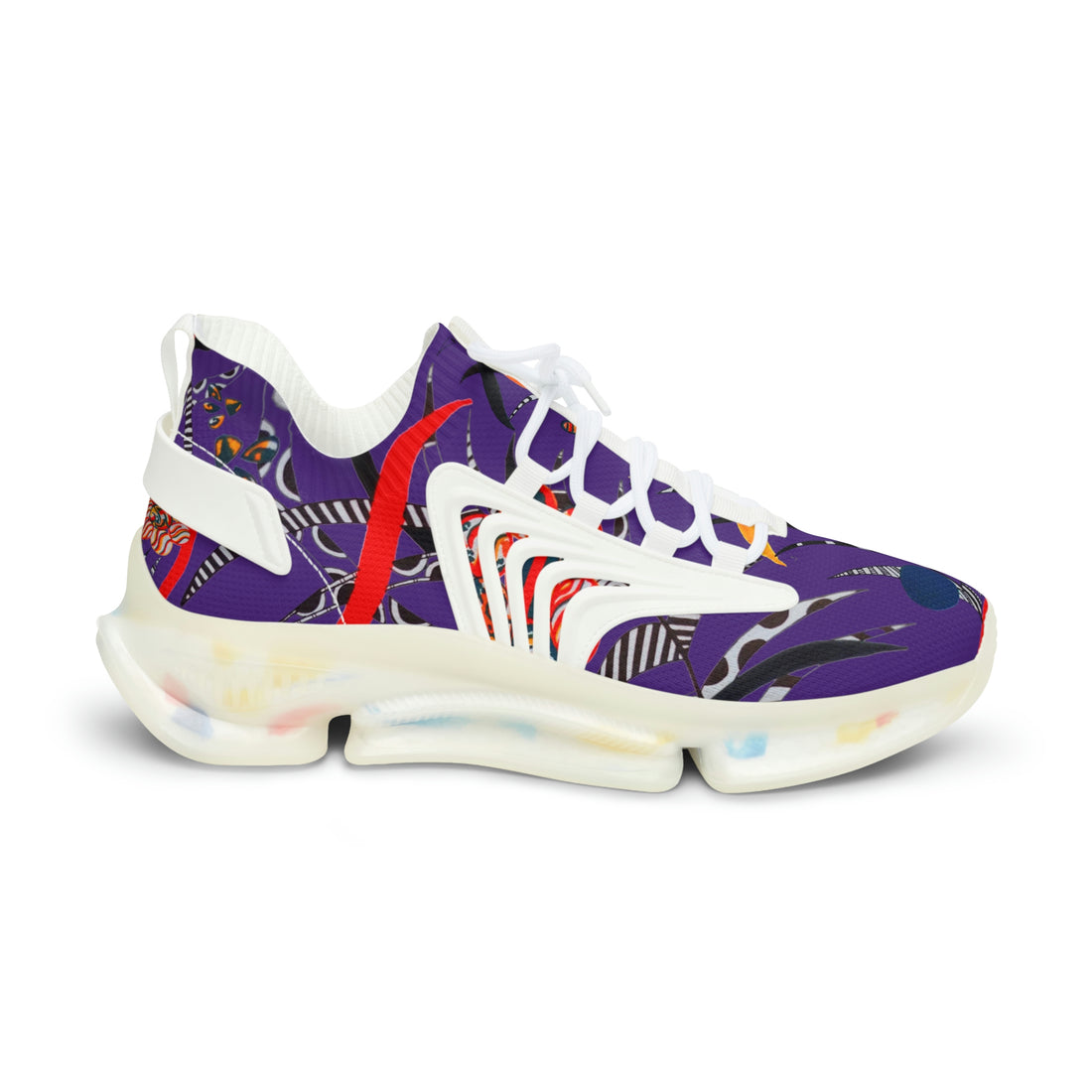 Purple Wildly Wicked OTT Men's Mesh Knit Sneakers