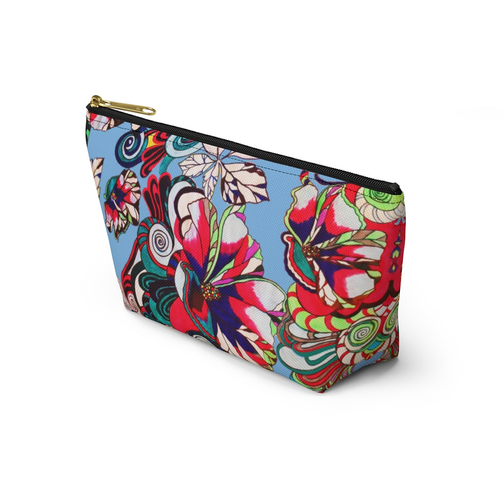 Floral Pop Sky Accessory Pouch