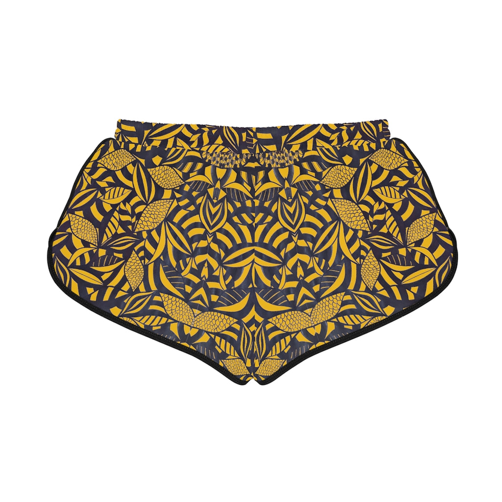 Yellow Tropical Minimalist Relaxed Shorts